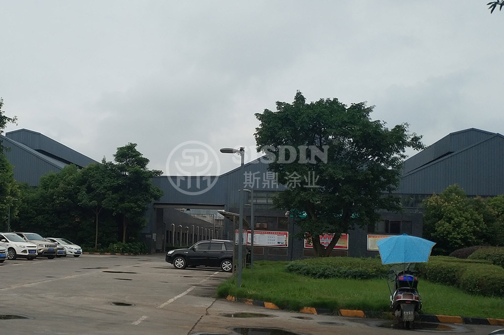 遂寧市新綠洲印染有限公司廠房彩鋼瓦翻新防腐施工完成后遠景